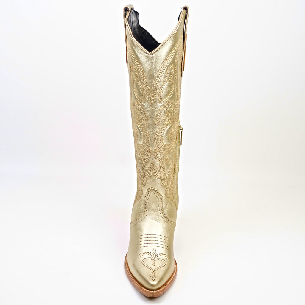 Linda Rose Gold - Tall Shaft - Snip Toe - Gomez Western Wear