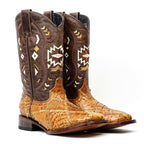 Orix Alligator Patchwork Boots (Youth) - Square Toe (R003) - Gomez Western Wear