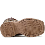 Ostrich Tobacco Kids Boots - Double-Density Sole - Square Toe - Gomez Western Wear
