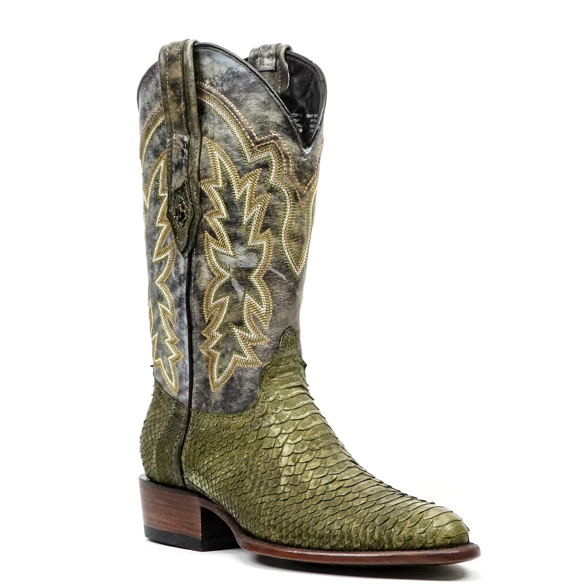 PN240 Python Verde Agave H-Tacoma - Gomez Western Wear