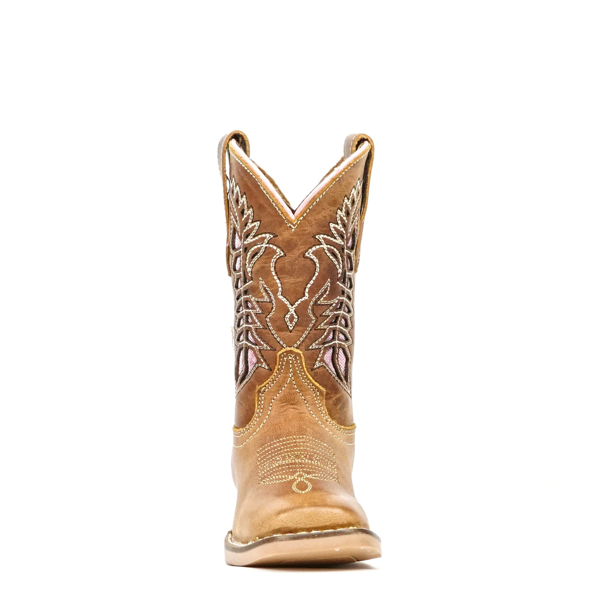 Ranch Tan Girl Boots - Slip-Resistant Sole - Square Toe (K718) - Gomez Western Wear