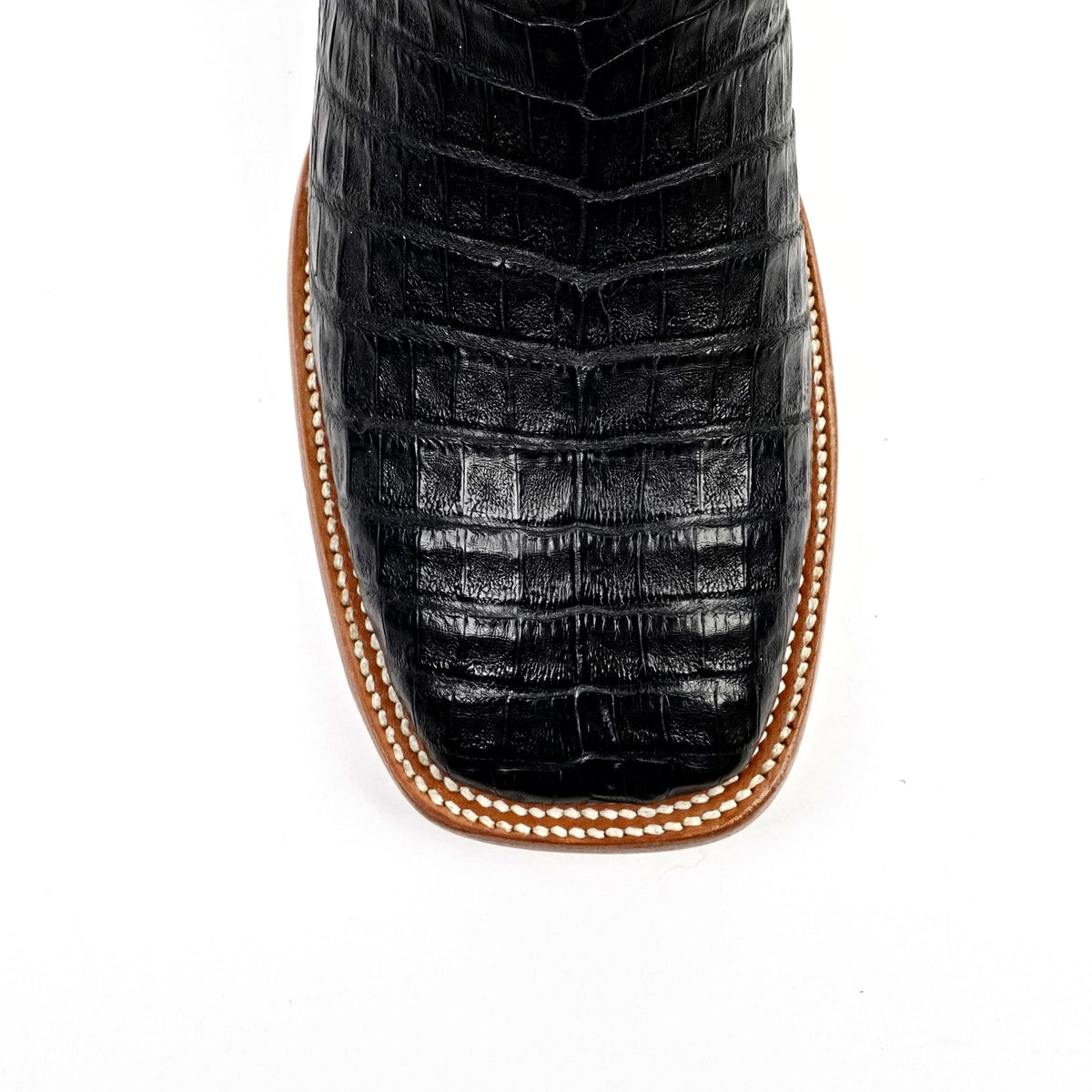 Ranger Caiman Full Belly Boots - Black - Square Toe - Gomez Western Wear
