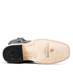 Rhodes Caiman Belly Boots - Black - Cutter Toe (LM26) - Gomez Western Wear