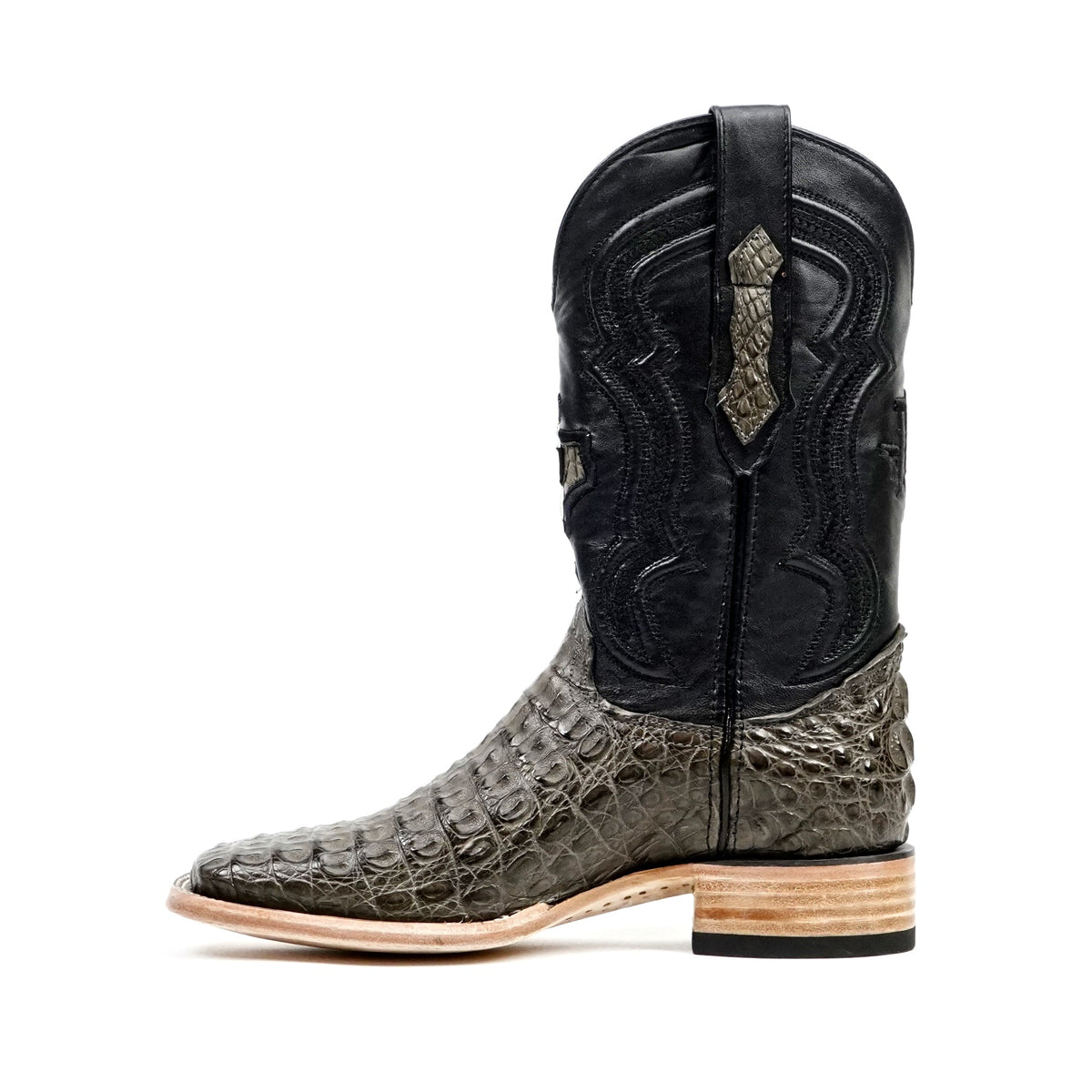 Rhodes Caiman Hornback Boots - Serpentine - Square Toe (LM10) - Gomez Western Wear