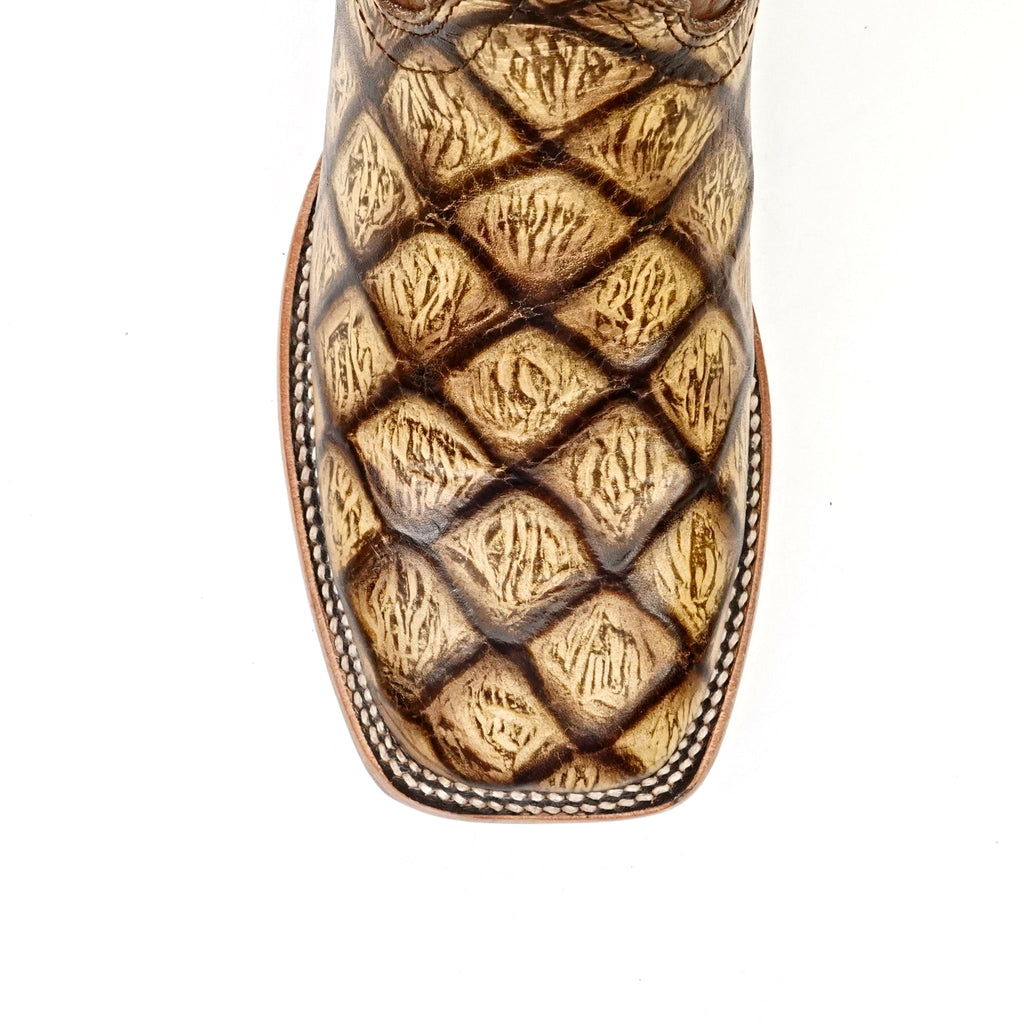 Rustic Orix Pirarucu Fish Boots - Square Toe (E629) - Gomez Western Wear