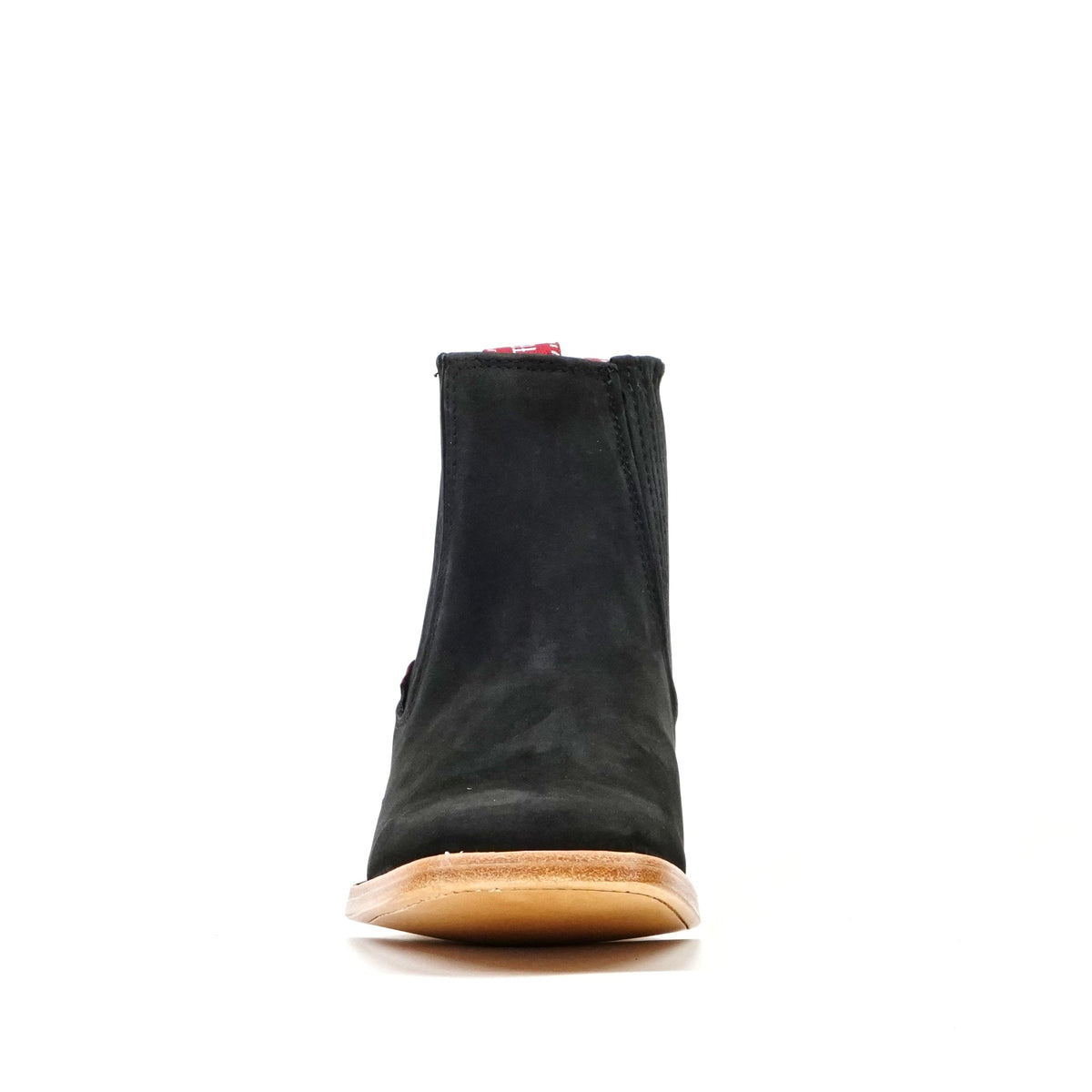 Suede Nubuck Black Ankle Boots - Square Toe (E1200) - Gomez Western Wear