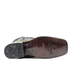 Tanner Python Boots - Jungle Green - Rodeo Toe (PN100) - Gomez Western Wear