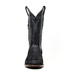 Tanner Python Boots - Matte Black - Roper Toe (PN240) - Gomez Western Wear