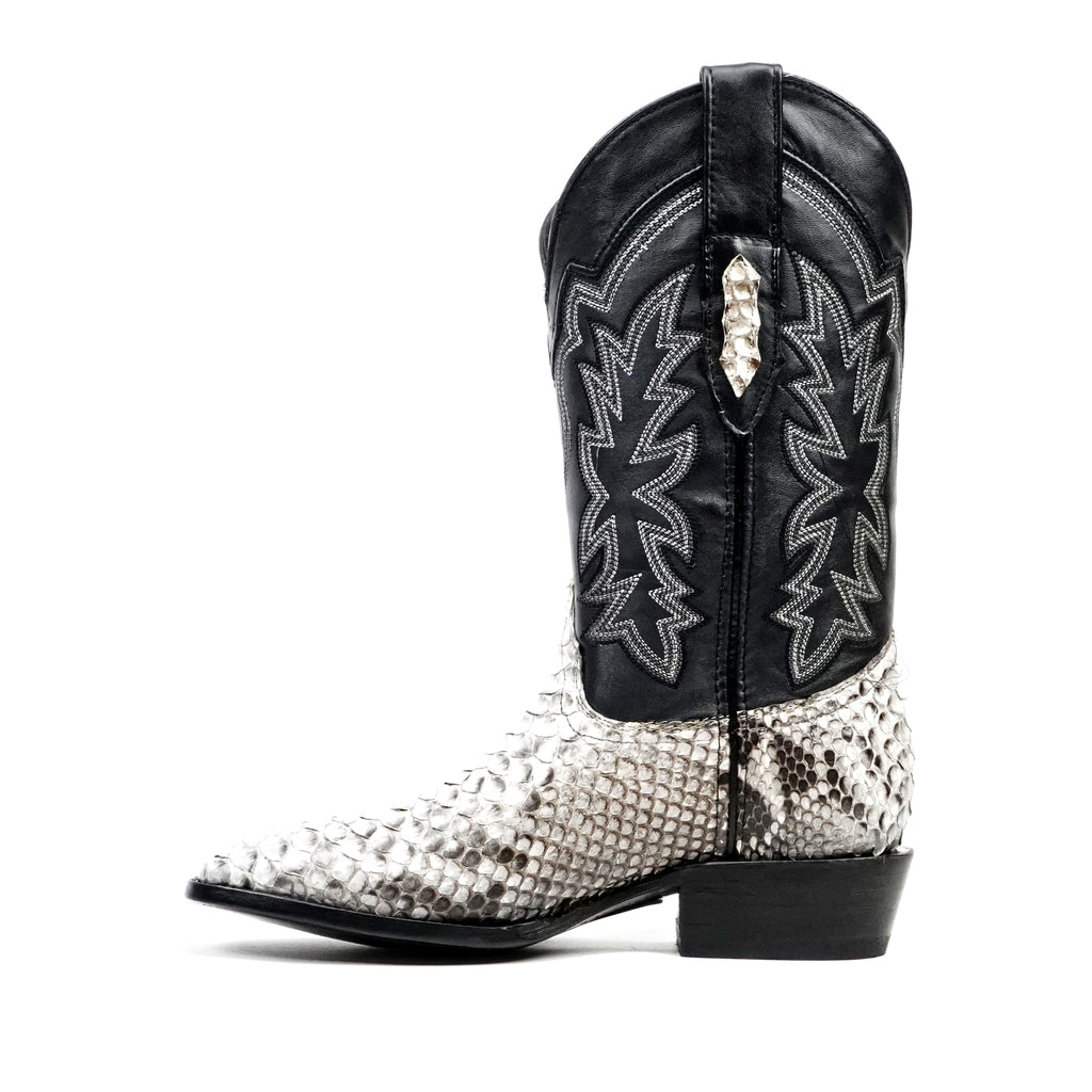 Tanner Python Boots - Natural - Cutter Toe (PN26) - Gomez Western Wear