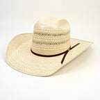 TC Hats - 100X Minnick Straw Cowboy Hat - Two-Tone Double Vented - Gomez Western Wear