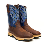 Texas Country Bota Trabajo TC Texas Country - Dark Tan Work Boots - Steel Toe (E1700)