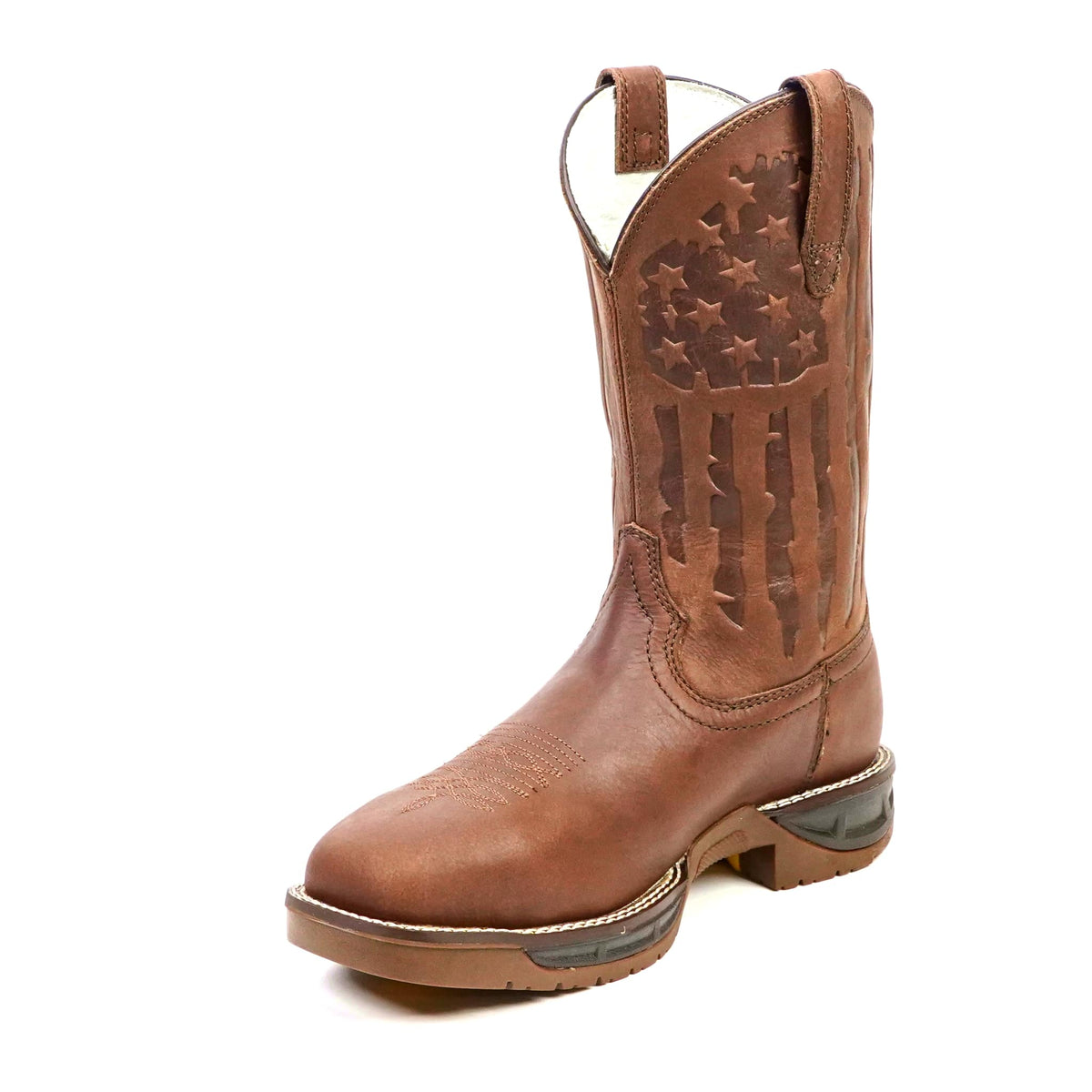 Texas Country - Chocolate Brown Work Boot - Composite Toe (TC005) - Gomez Western Wear