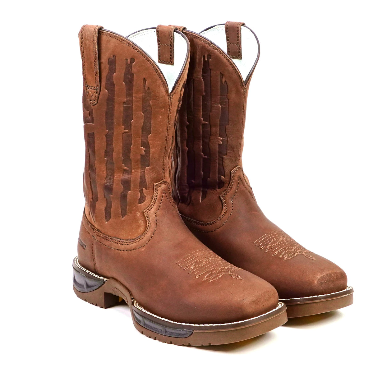 Texas Country - Chocolate Brown Work Boot - Soft Toe (TC005) - Gomez Western Wear