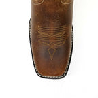 Texas Country Distressed Tan Boots - Slip-Resistant Sole - Square Toe (TCK001) - Gomez Western Wear