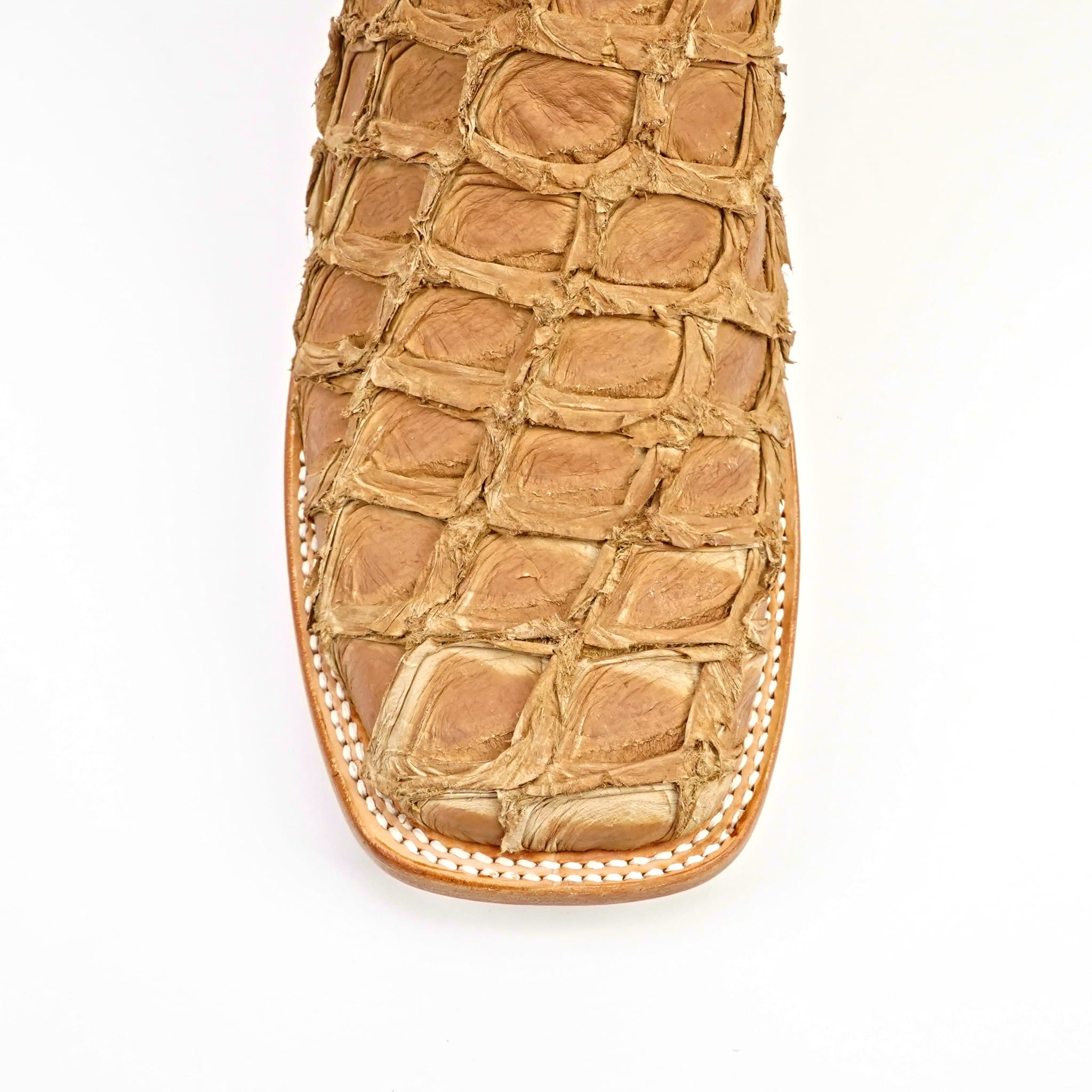 Texas Country Mens Diamond Collection Butch Pirarucu Fish Boots - Orix - Square Toe