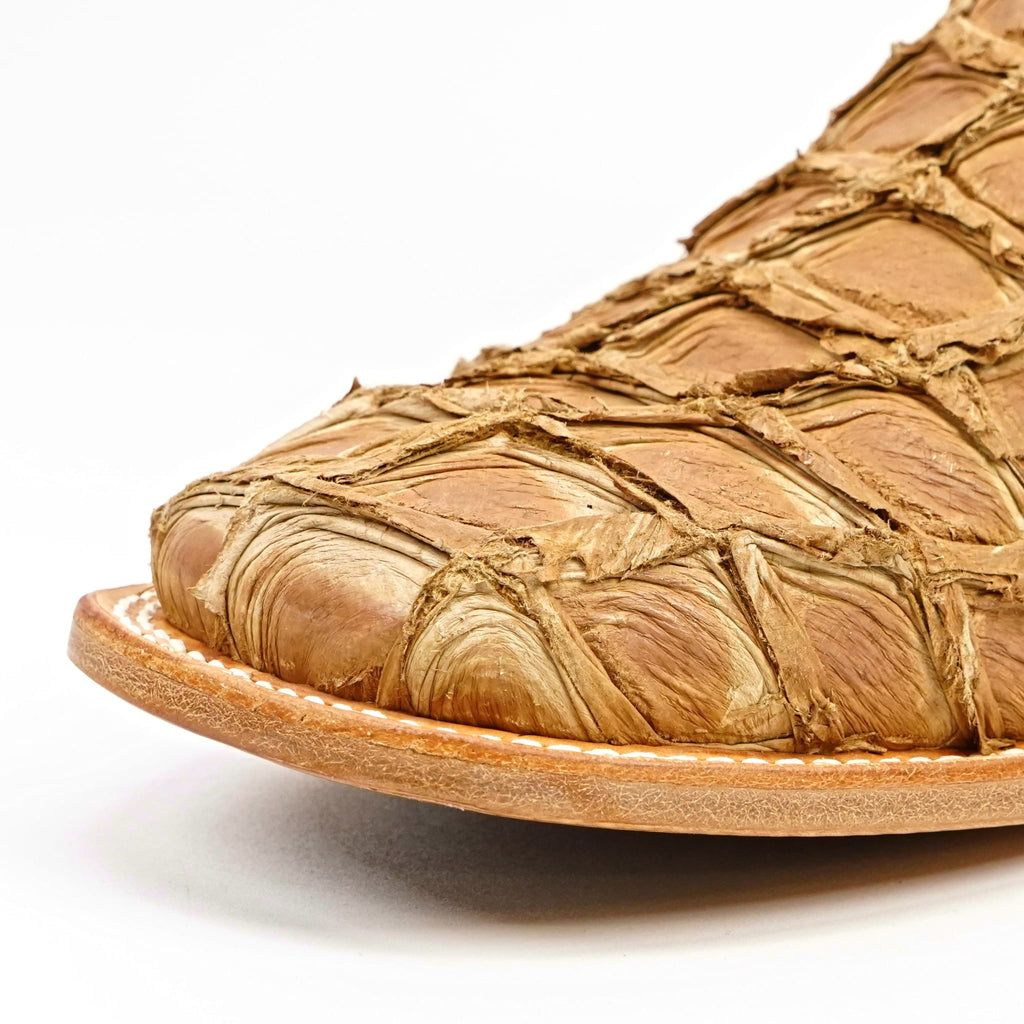 Texas Country Mens Diamond Collection Butch Pirarucu Fish Boots - Orix - Square Toe