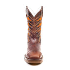 Texas Country - Orange &amp; Brown Work Boots - Composite Toe (TC009) - Gomez Western Wear