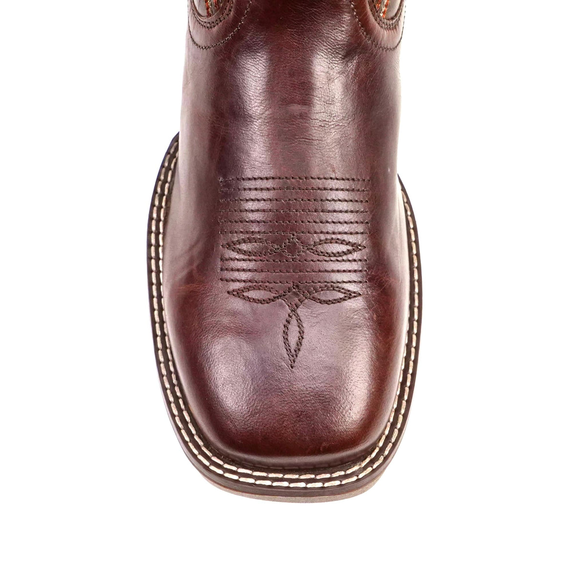 Texas Country - Orange & Brown Work Boots - Soft Toe (TC009) - Gomez Western Wear