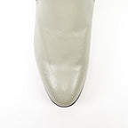 White Nappa Ankle Boots - Round Toe (E500) - Gomez Western Wear
